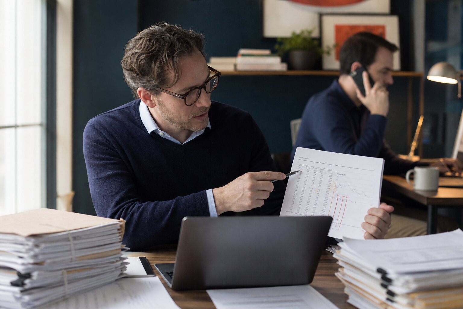 An analyst finding a useful business change in company records