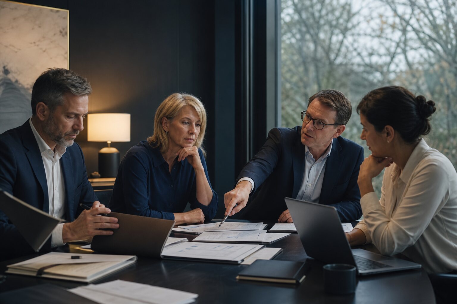 A bid team deciding which contract deserves its time